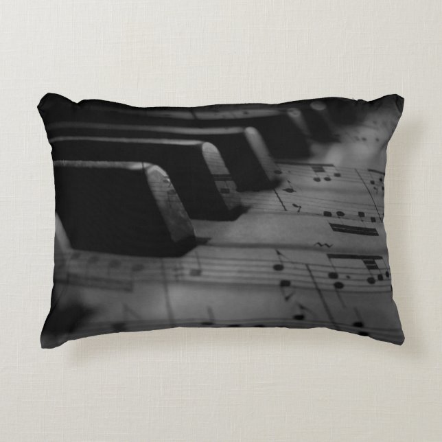  Music Piano Keys Decorative Cushion (Front)