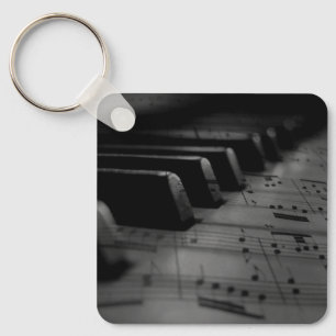Music Piano Keys Key Ring