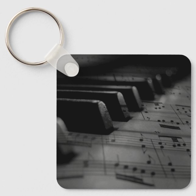  Music Piano Keys Key Ring (Front)