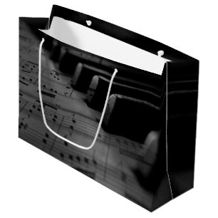 Music Piano Keys Large Gift Bag