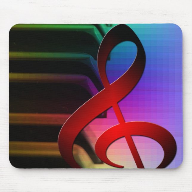 Music Piano Keys Notes Teacher Destiny Instruments Mouse Mat (Front)