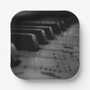  Music Piano Keys Paper Plate