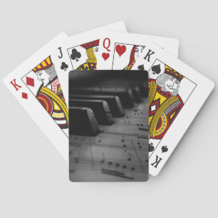 Music Piano Keys Playing Cards