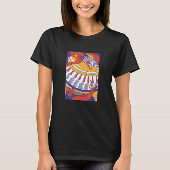 Music  Piano Prints for Living Room T-Shirt (Front)