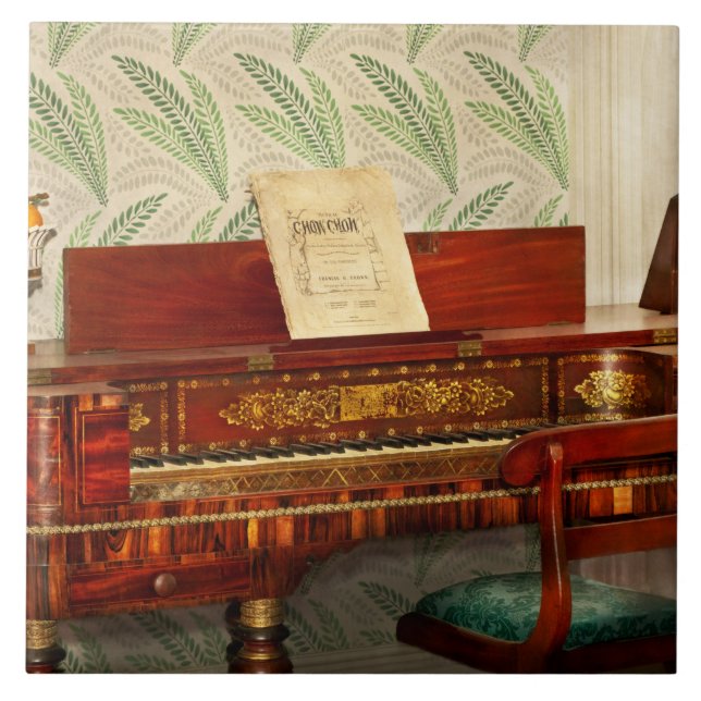 Music - Piano - Square baby grand Tile (Front)