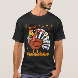 Music Piano Teachers Music Turkey Costume Happy Th T-Shirt