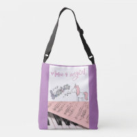 Music piano unicorn kids bag