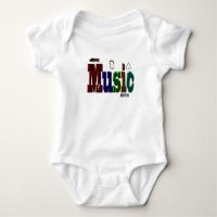 Music Picture Logo With Instruments,
