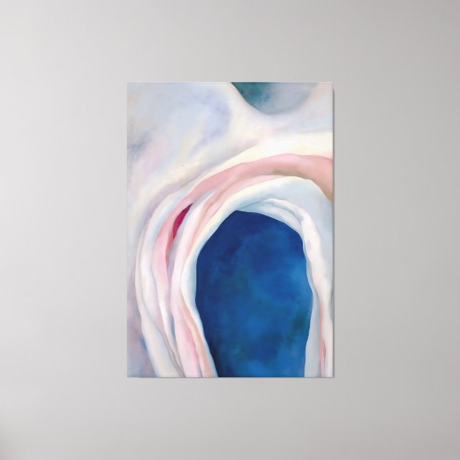 Music Pink and Blue by O'Keeffe Canvas Print (Front)