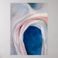 Music Pink and Blue by O'Keeffe