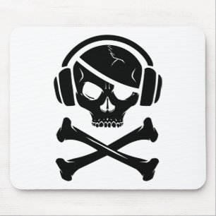 Music Pirate Piracy anti-riaa icon Mouse Mat