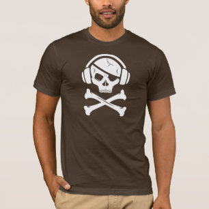 Music Pirate Piracy anti-riaa logo T-Shirt