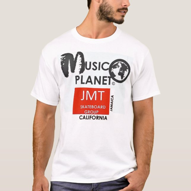 MUSIC PLANET  /JMT Men's Basic T-Shirt (Front)