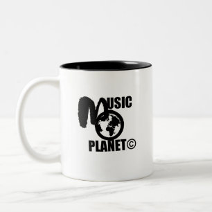 MUSIC PLANET Two-Tone COFFEE MUG