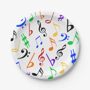 Music Plates - Colourful : 369