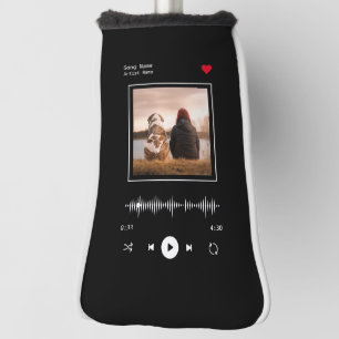 Music Player Artist and Song Personalised Photo Golf Head Cover