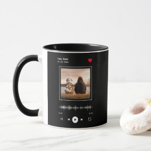 Music Player Artist and Song Personalised Photo Mug