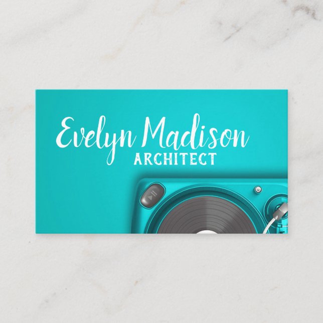 music player business card (Front)