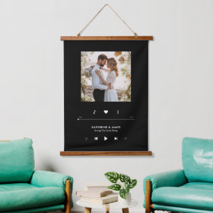 Music Player Photo Frame Personalised Hanging Tapestry