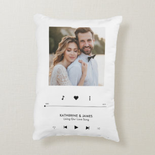 Music Player Photo Frame Personalized Decorative Cushion