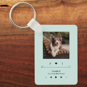 Music Player Photo Frame Personalized Key Ring
