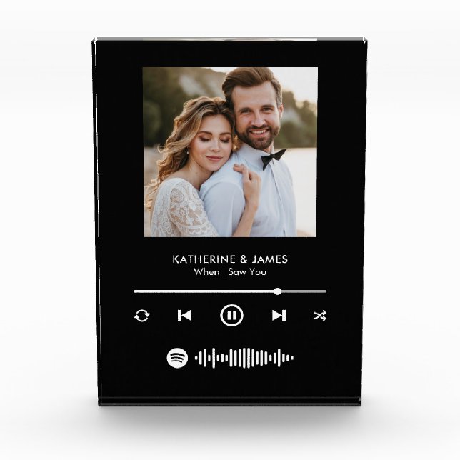 Music Player Photo Frame With Custom Spotify Code Block (Front)