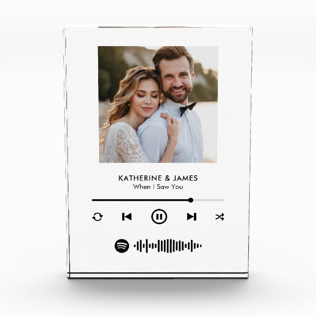 Music Player Photo Frame With Custom Spotify Code Block (Front)