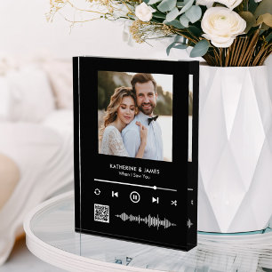 Music Player Photo Frame With Personalised QR Code
