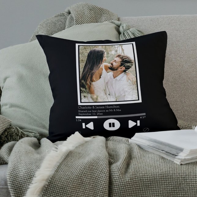 Music Player Photo Personalized Cushion (Creator Uploaded)