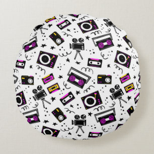 Music player,tape recorder,videotape,movie camera, round cushion