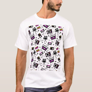 Music Player Vintage Hand Drawn T-Shirt