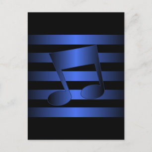 music postcard