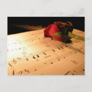 Music postcard 28
