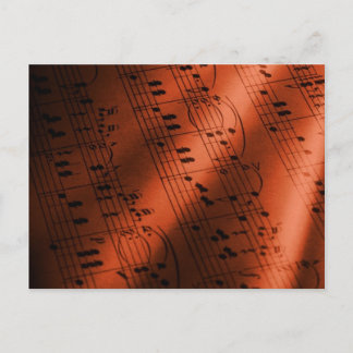 music postcard 47