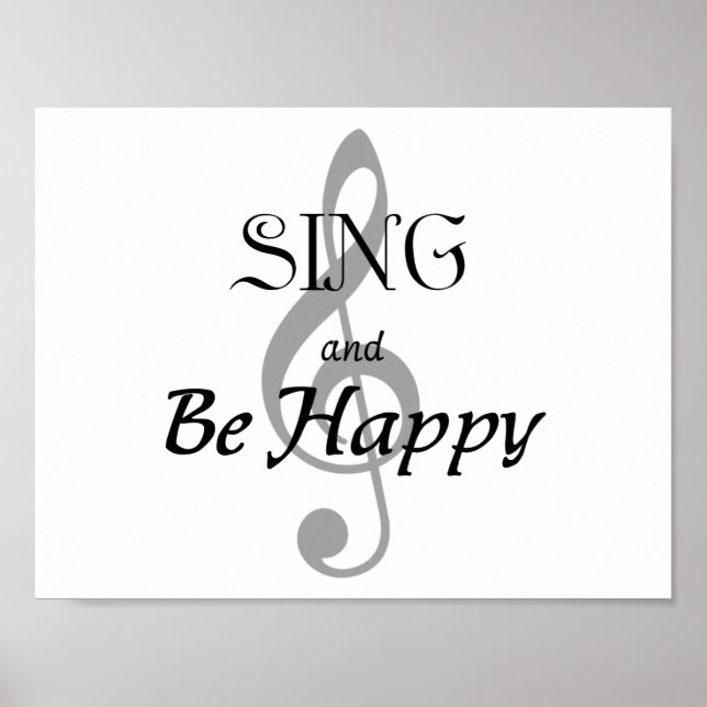 Music Poster "SING and Be Happy" (Front)