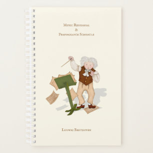 Music Practice & Performance Schedule Personalised Planner