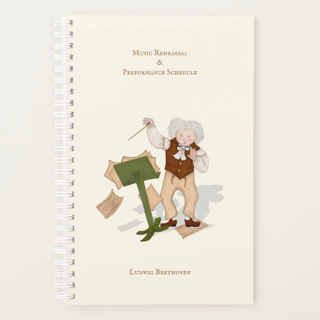 Music Practice & Performance Schedule Personalised Planner (Front)