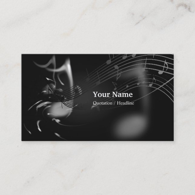 Music Private Teacher  Business Card (Front)