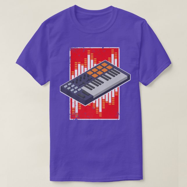 Music Producer And Beats From Synthesizer Or Beat  T-Shirt (Design Front)
