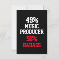 Music Producer Badass Card