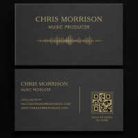 Music Producer Black Gold QR Code