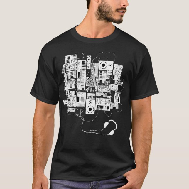 Music Producer Dj and Electronic Musician T-Shirt (Front)