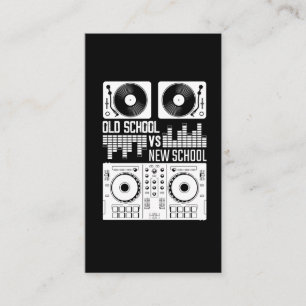 Music Producer DJ Old School Vinyl electro Techno Business Card