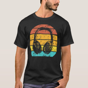 Music  Producer Dj   Retro Headphones T-Shirt