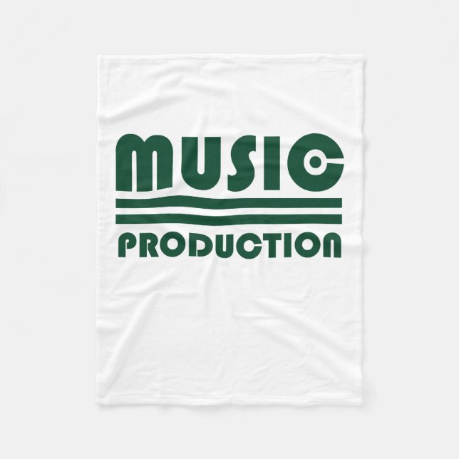Music Production Fleece Blanket (Front)