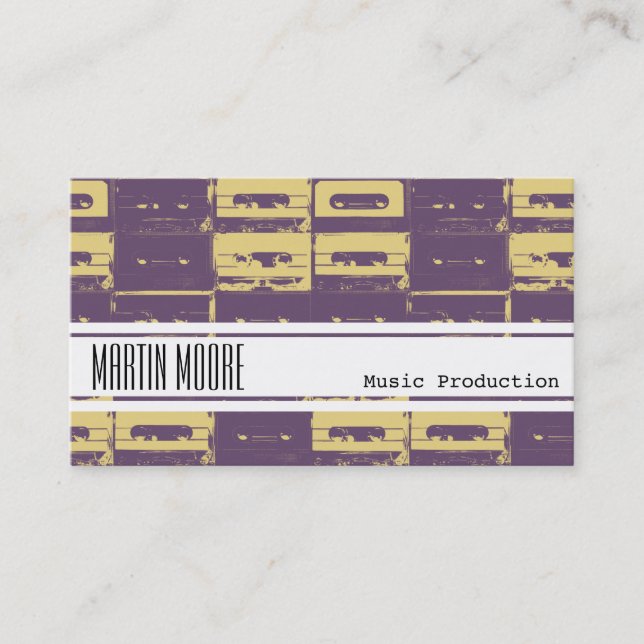 Music production musician and DJ Business Card (Front)