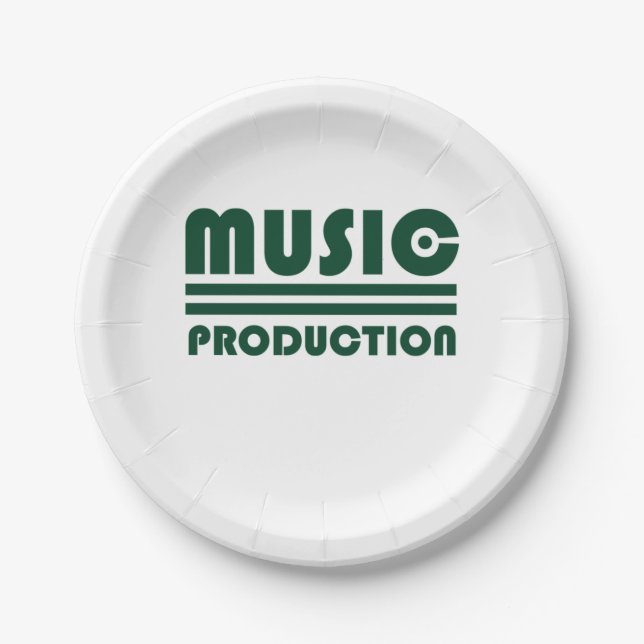 Music Production Paper Plate (Front)