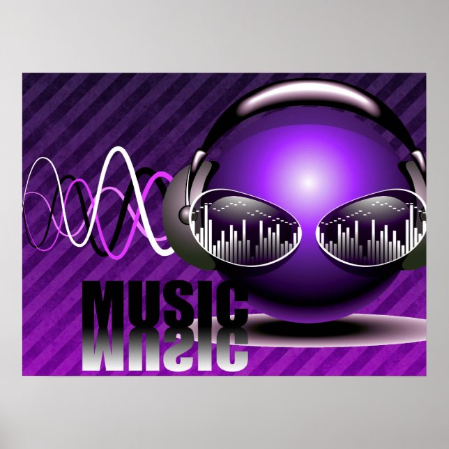 Music Pumping In My Ears Poster (Front)