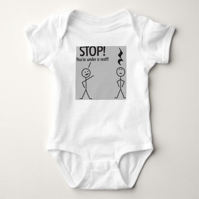 Music Puns Baby Bodysuit (Front)