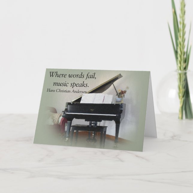 Music quote - Greeting card (Front)